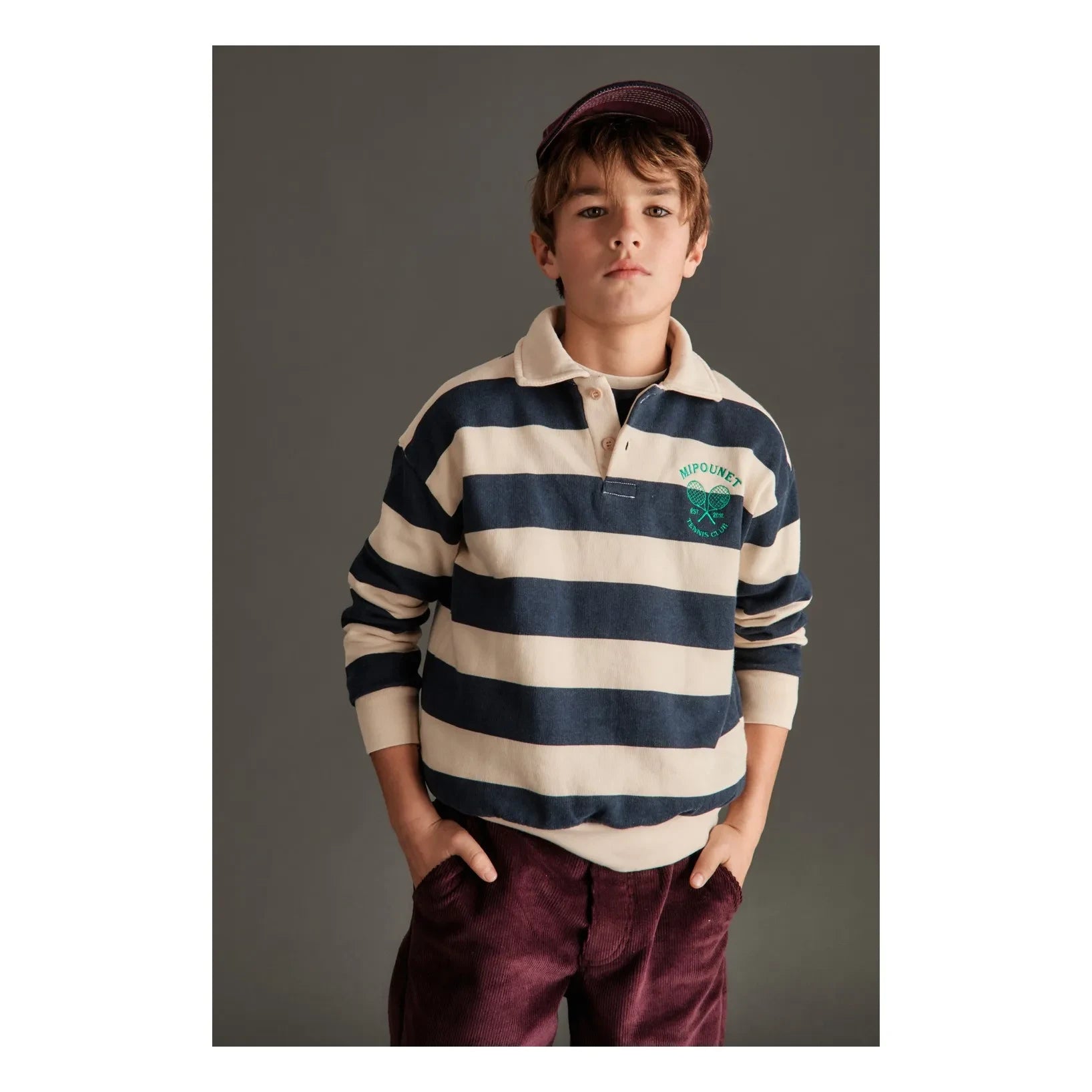 Mipounet - Olivier Kadife Pantolon | Aubergine