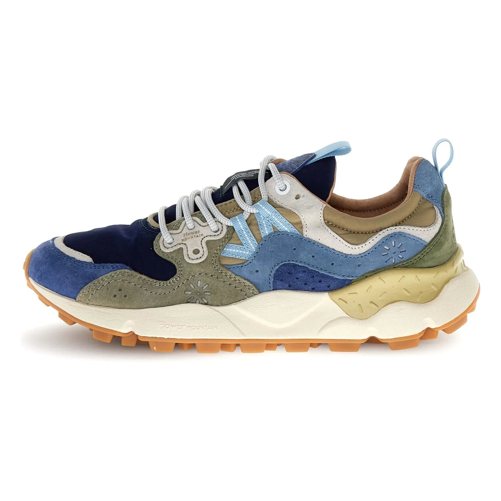 Flower Mountain - Yamano 3 Wildleder- und Nylon-Sneaker | Nachtblau