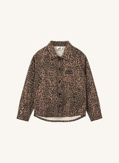 Cos I Said So - Leopar Logolu Overshirt | Kahverengi