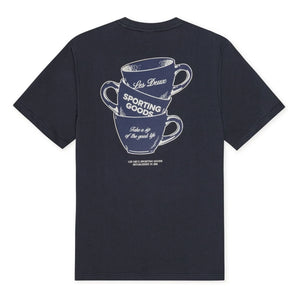 Les Deux - Ben Artist Baumwoll T-Shirt | Dunkelblau