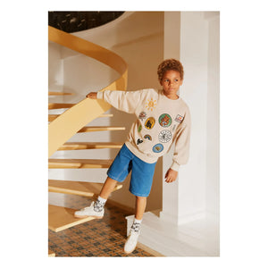 Molo – Besticktes Sweatshirt | Ecru