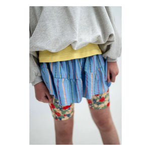 Repose AMS – Radlerhose mit Blumenmuster aus recycelter Faser | Blassgelb
