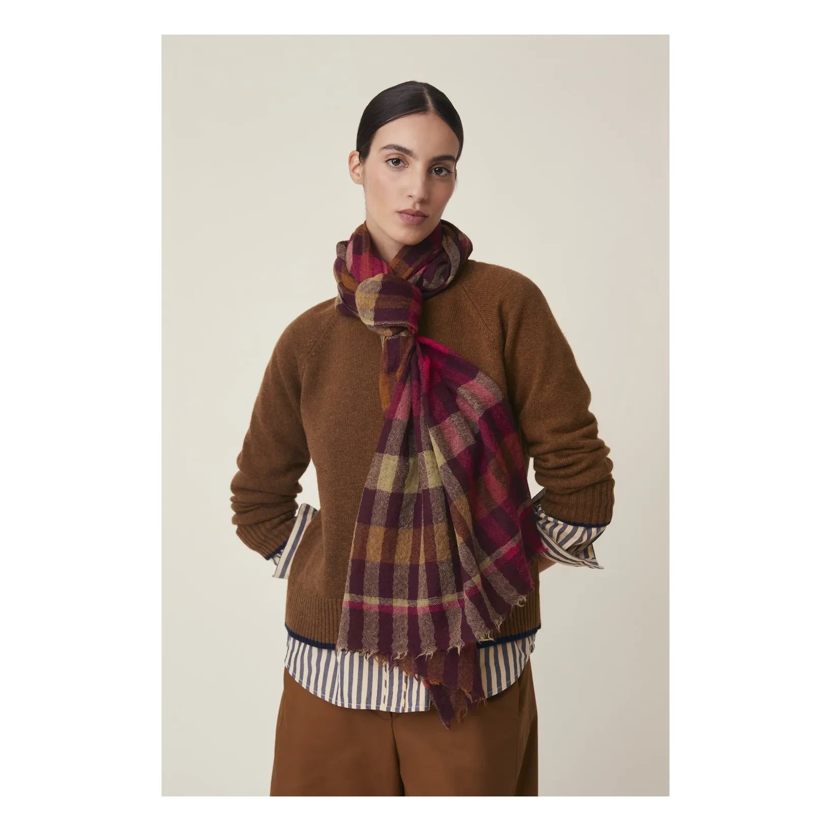 Moismont - Acrobat Eşarp No. 859, Yün | Kahverengi