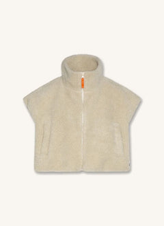 AO76 - Seilah Ärmellose Jacke | Creme