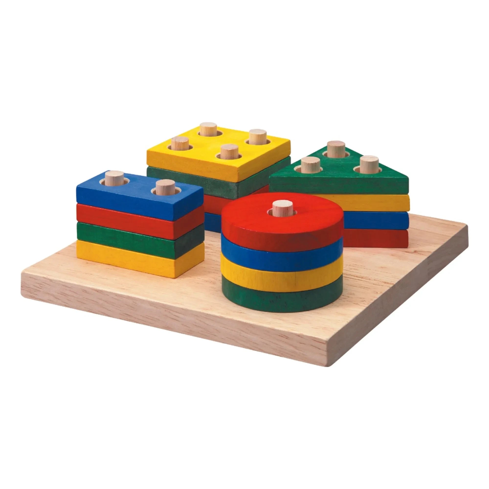 Plan Toys - Geometrisches Stapelspiel