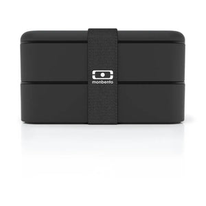 Monbento - MB Original Bento, 2 luftdichte Fächer | Schwarz