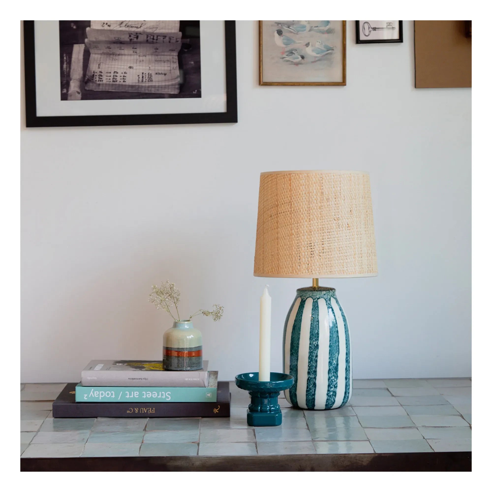 Maison Sarah Lavoine - Palmaria Tischleuchte | Sarah Blau