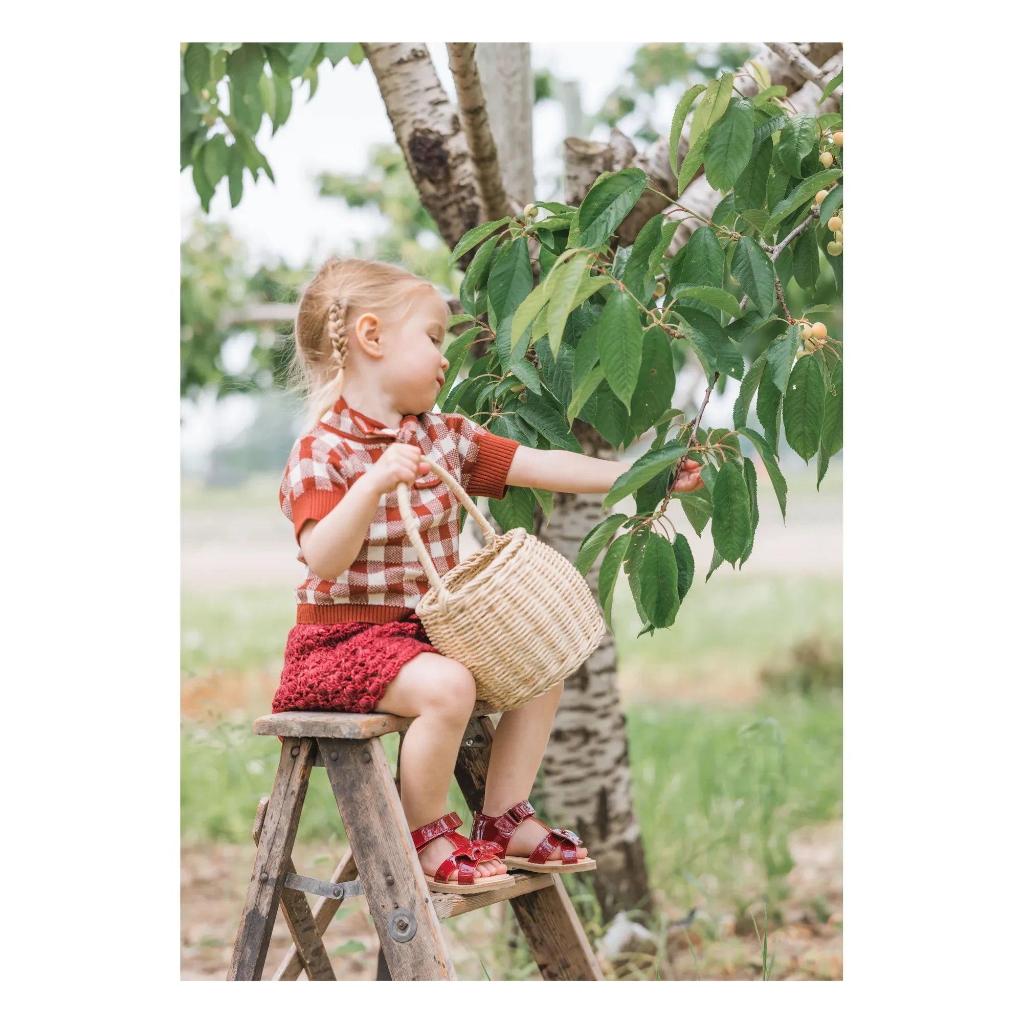 Petit Nord - Sandalen Gry | Kirschrot