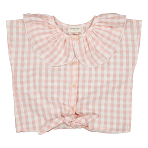 Louis Louise - April Vichy Bluse | Blassrosa