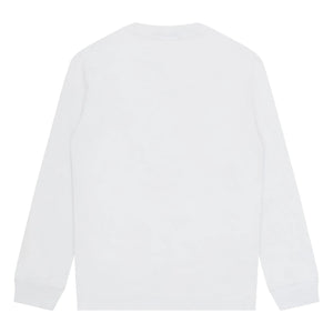 Stone Island – Logo Langarmshirt | Weiß