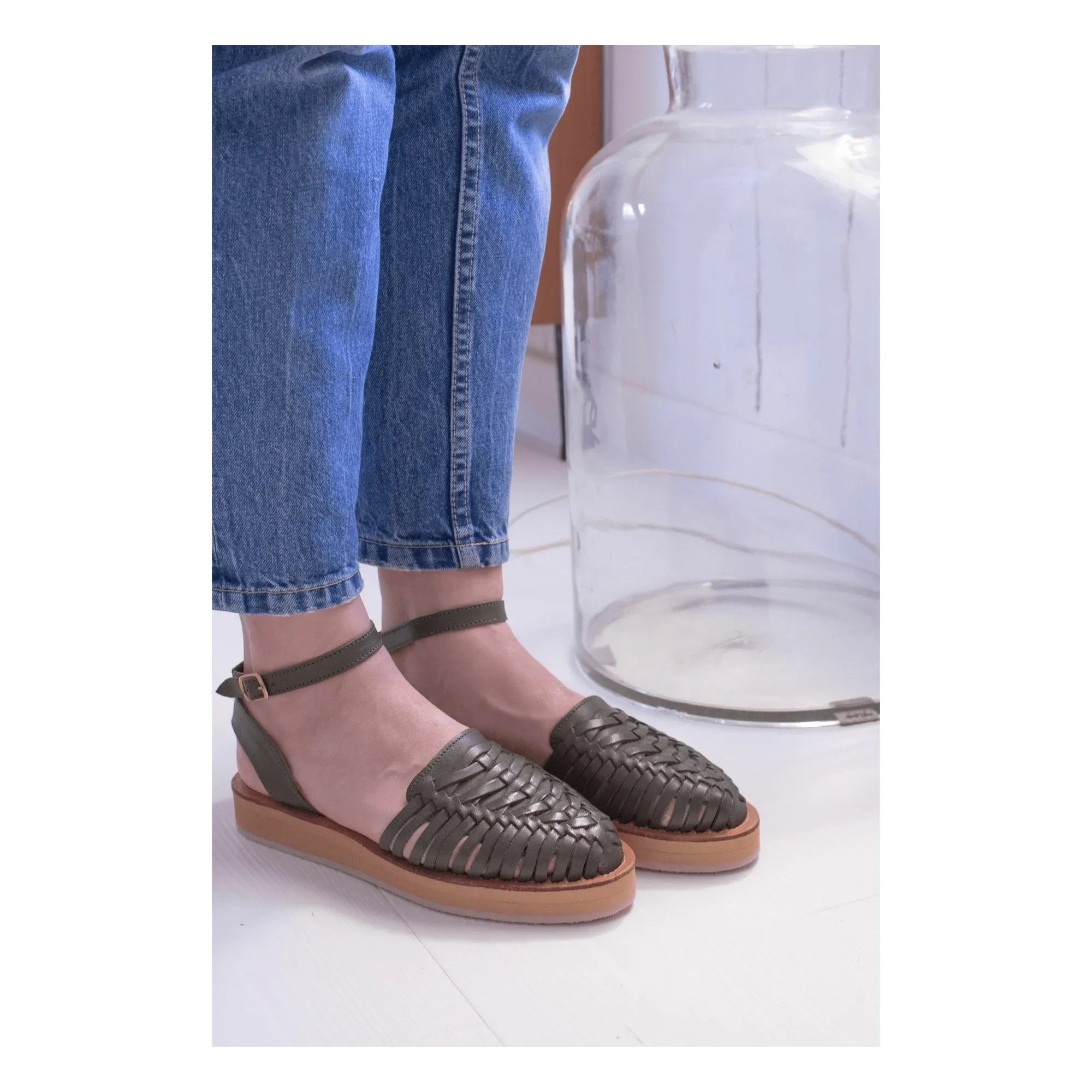 Mapache - Loma Sandalen | Olivgrün