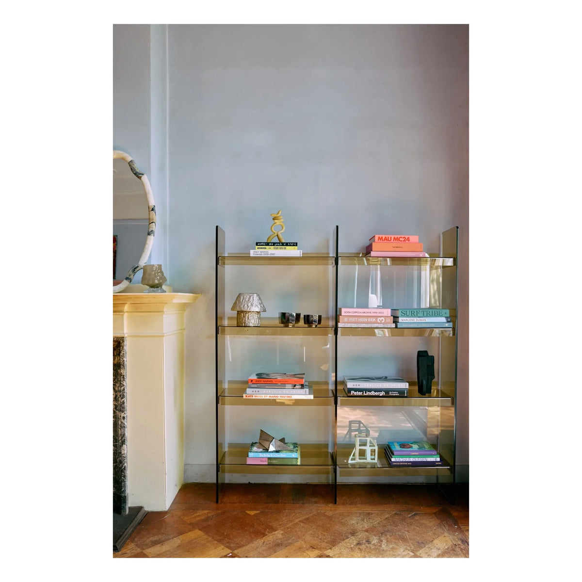 HKliving - Akryl-Bücherregal | Olivgrün