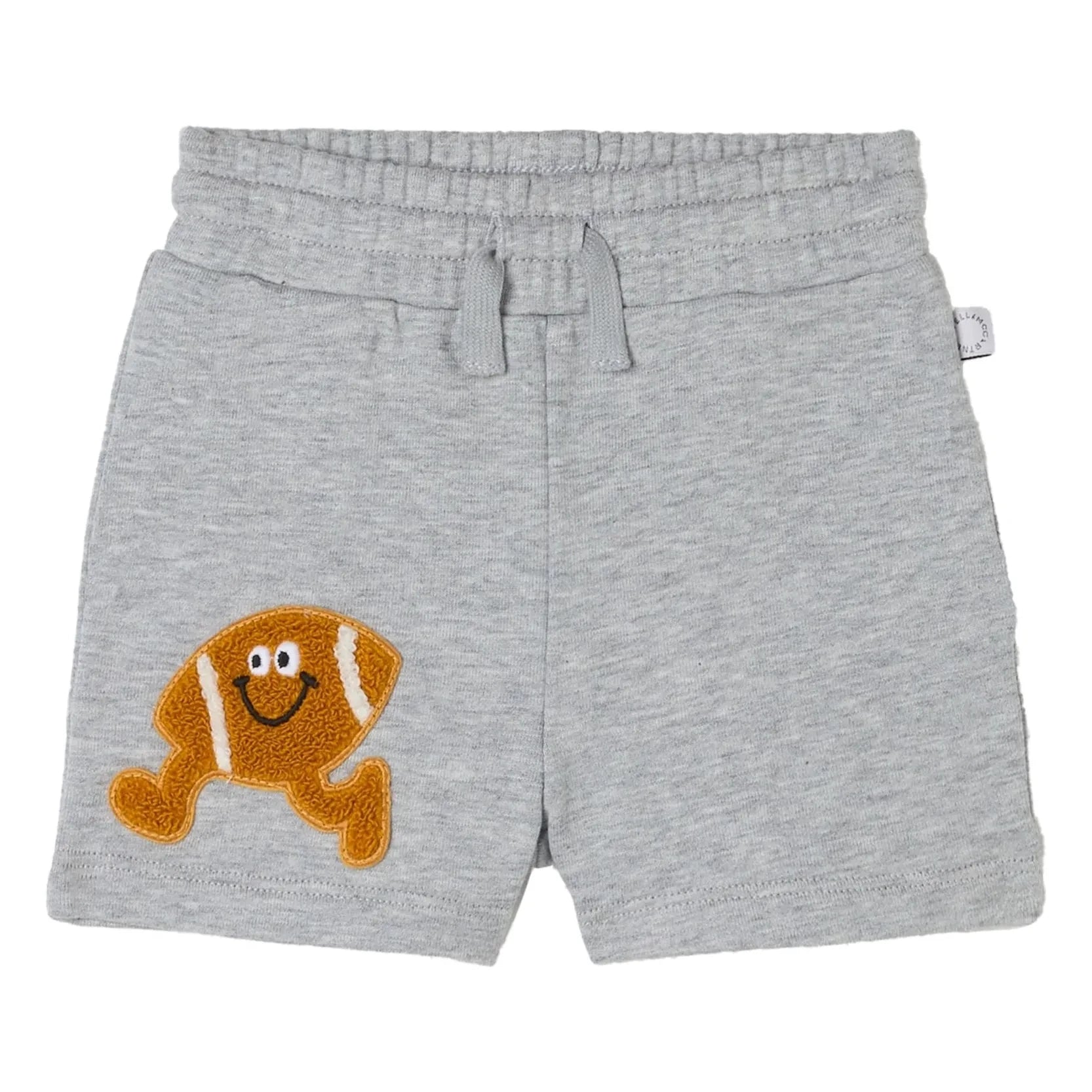 Stella McCartney Kids - Heathergraue Rugby-Shorts