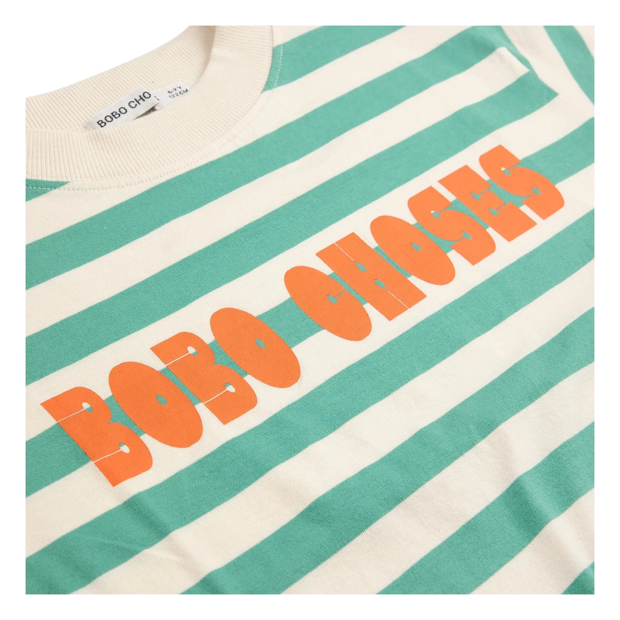 Bobo Choses - Gestreiftes Bobo Choses T-Shirt | Grün