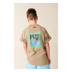 Tumble N'Dry – Solomon Islands Oversize T-Shirt aus recycelter Baumwolle | Sandbraun