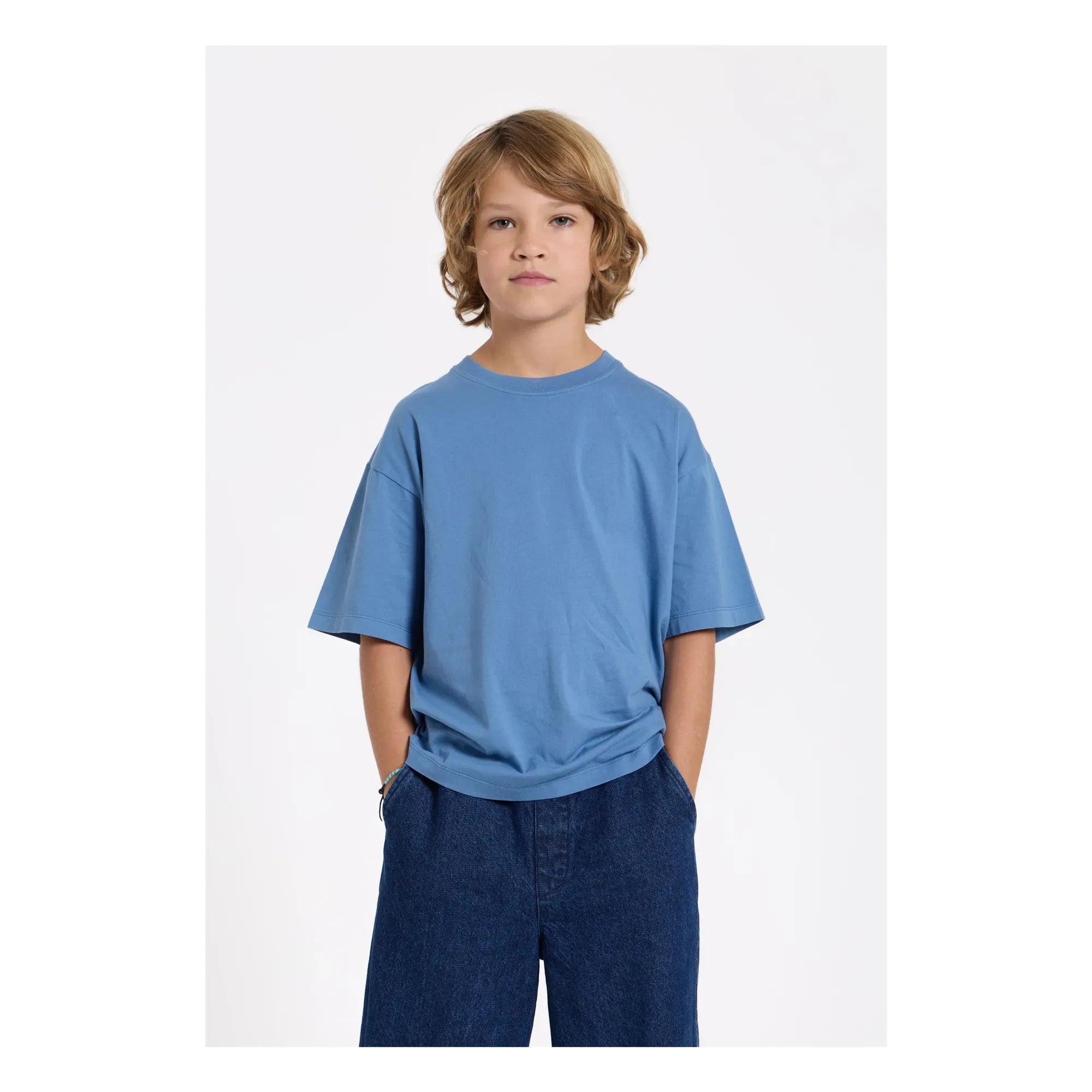 Smallable Kid - Nils Bio-Baumwoll T-Shirt | Blau