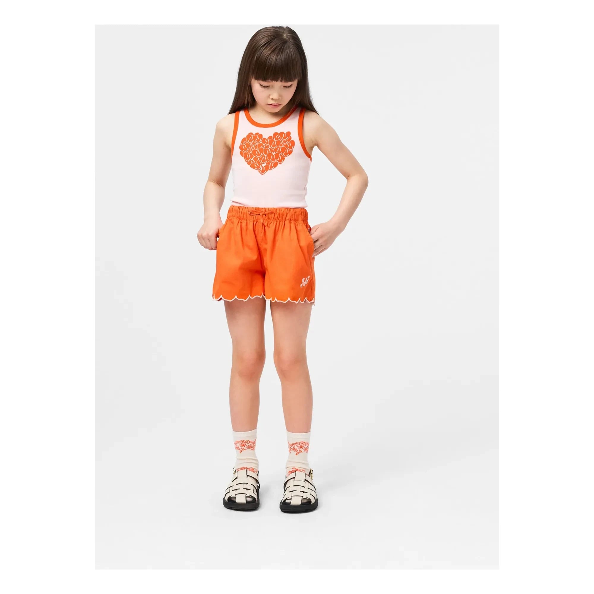 Molo - Rosie Hearts Bio-Baumwoll-Tanktop | Hellrosa