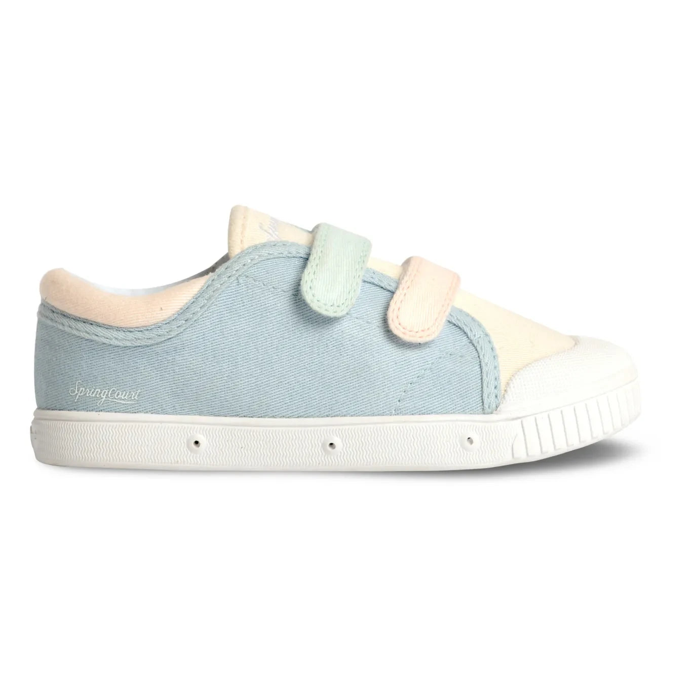 Spring Court - G2 Niedrige Gestreifte Sneaker Sonderedition | Blau