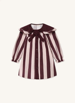 Fliink - Dolly Gestreiftes Kleid | Rosa