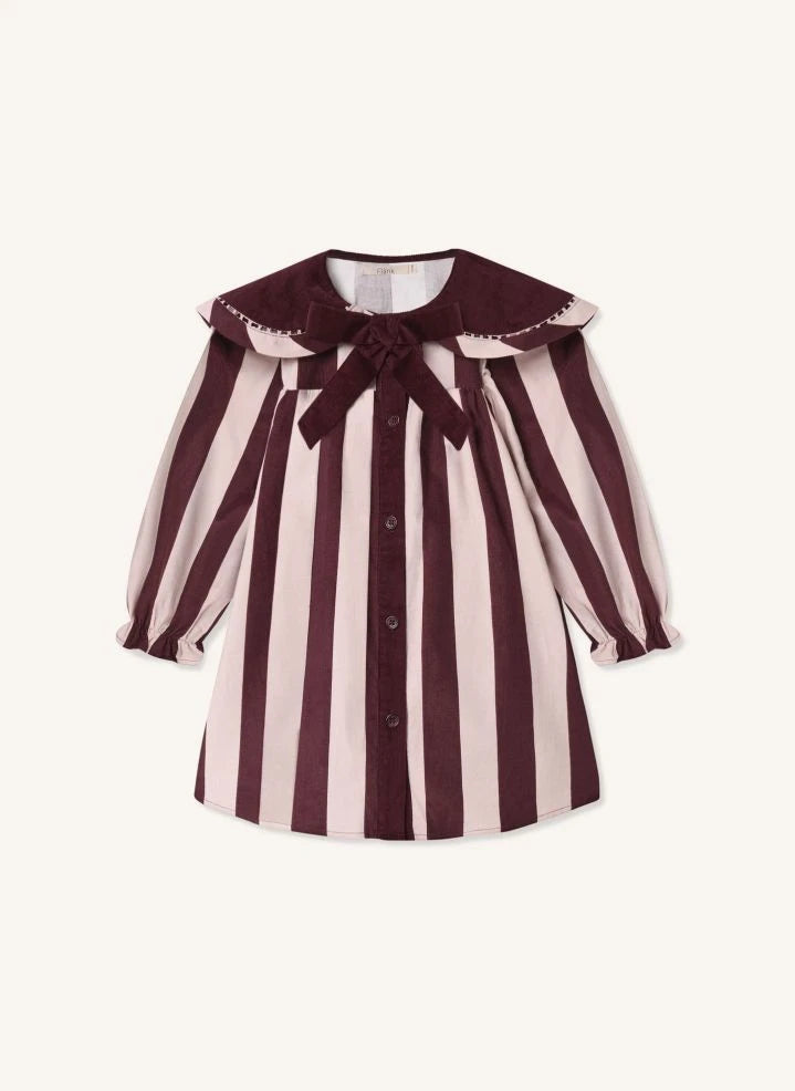 Fliink - Dolly Gestreiftes Kleid | Rosa