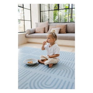 Toddlekind - Lineare modulare Spielmatte | Grau-Blau