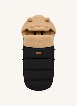 Töastie - Wiederverwertete Fleece Hausschuhe | Schwarz