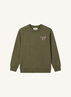 Smallable Kid - Favio Friends & Co Organische Baumwoll-Sweatshirt | Verdigris