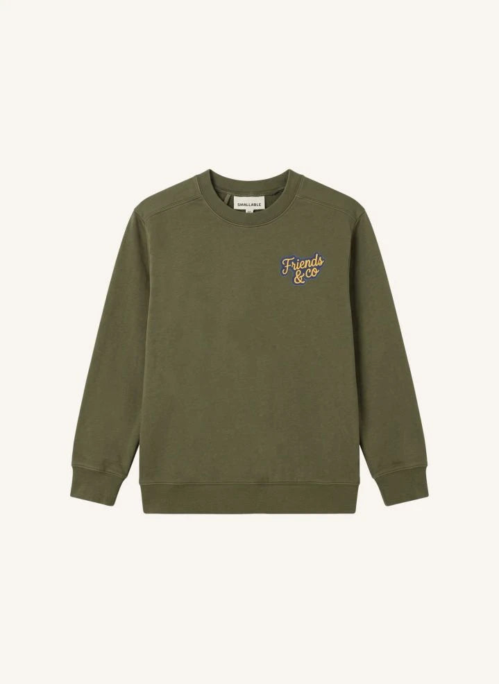 Smallable Kid - Favio Friends & Co Organische Baumwoll-Sweatshirt | Verdigris