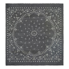Kujten - Effy Kaschmir-Voile-Bandana | Schwarz