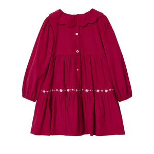 Goldie + Ace - Nakışlı Elbise | Kırmızı