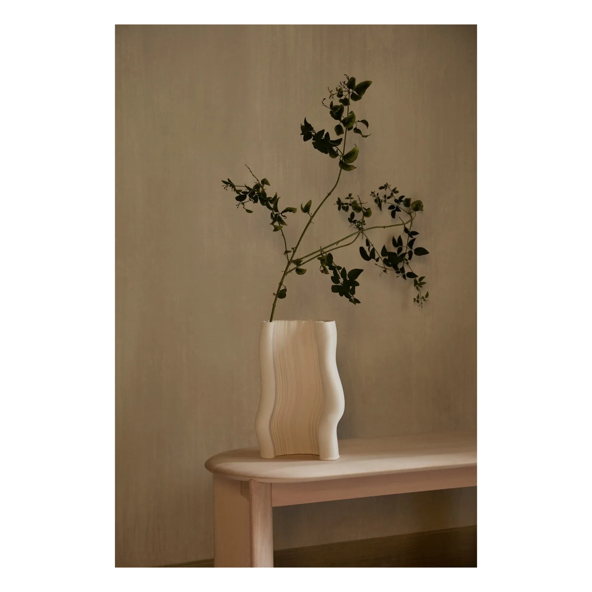 Ferm Living - Moire Vase | Gebrochenes Weiß