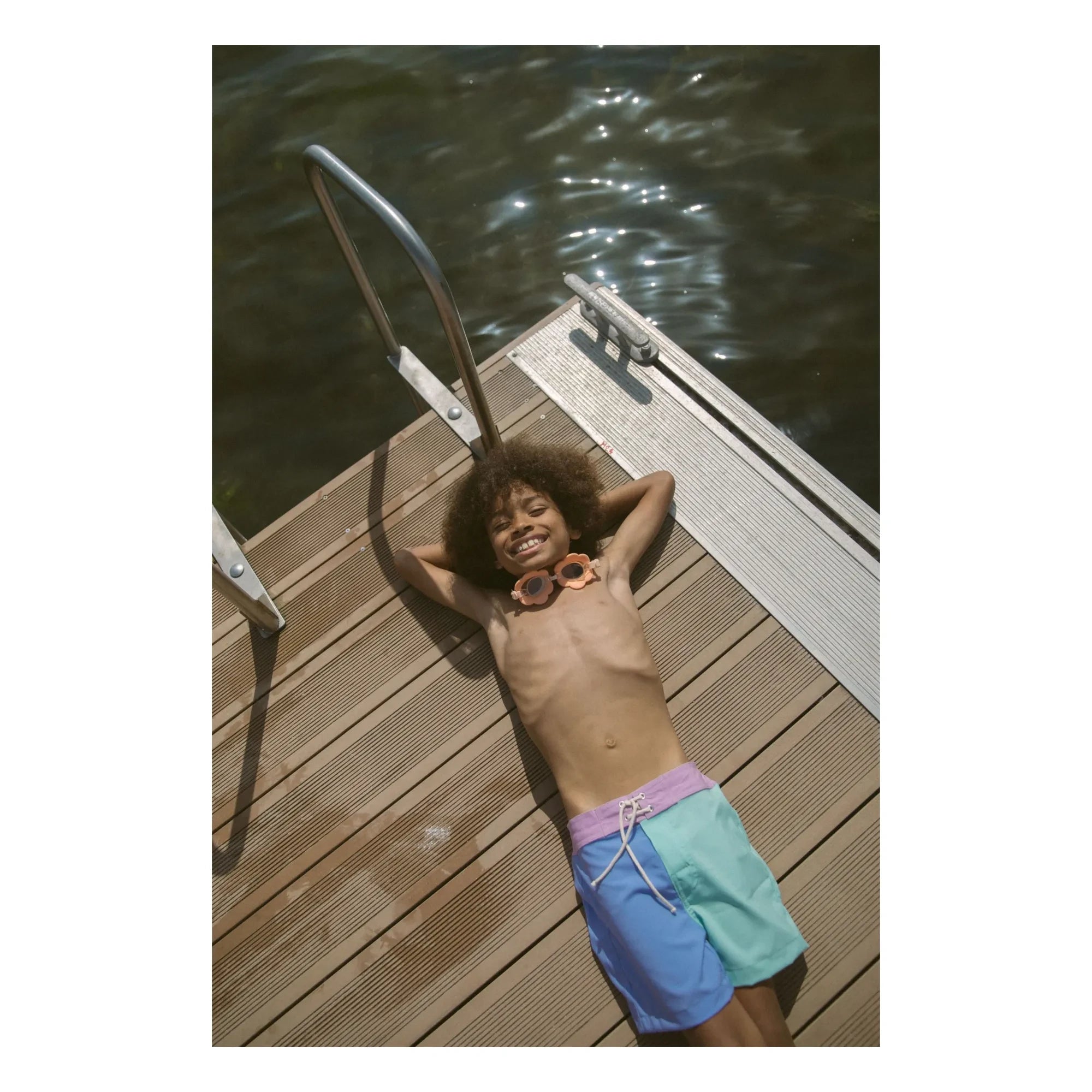 My First Cantê - Luca Zweifarbige Badehose | Blau