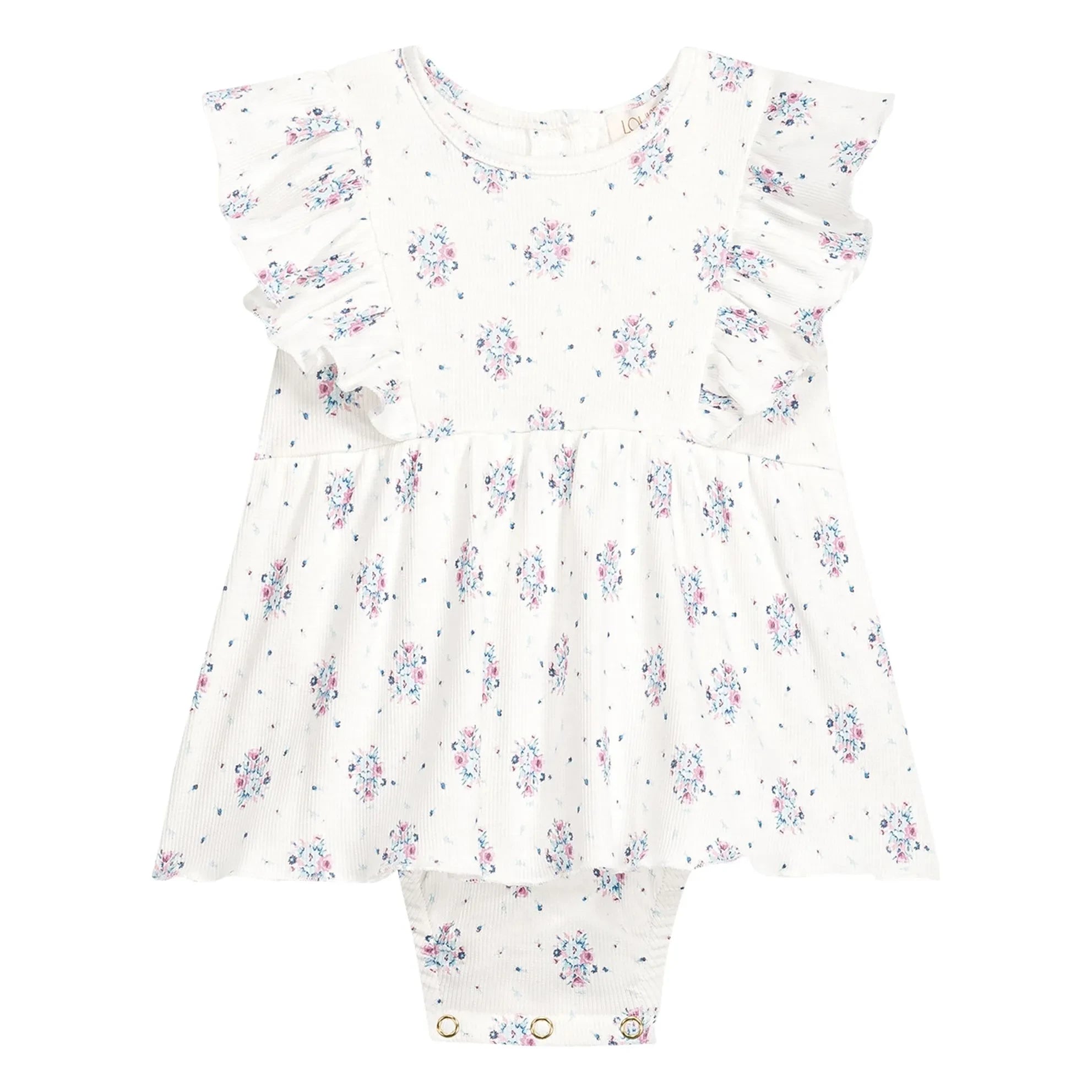 Louise Misha - Lena Fleurie Cord Anzugkleid | Creme