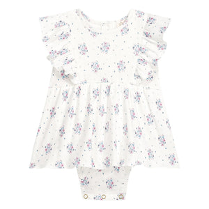 Louise Misha - Lena Fleurie Cord Anzugkleid | Creme
