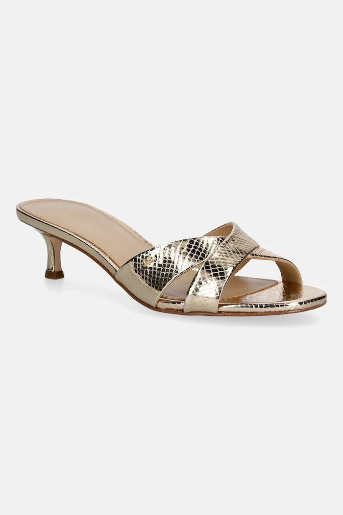 MICHAEL Michael Kors Cassidy Kitten Sandal Deri Terlik