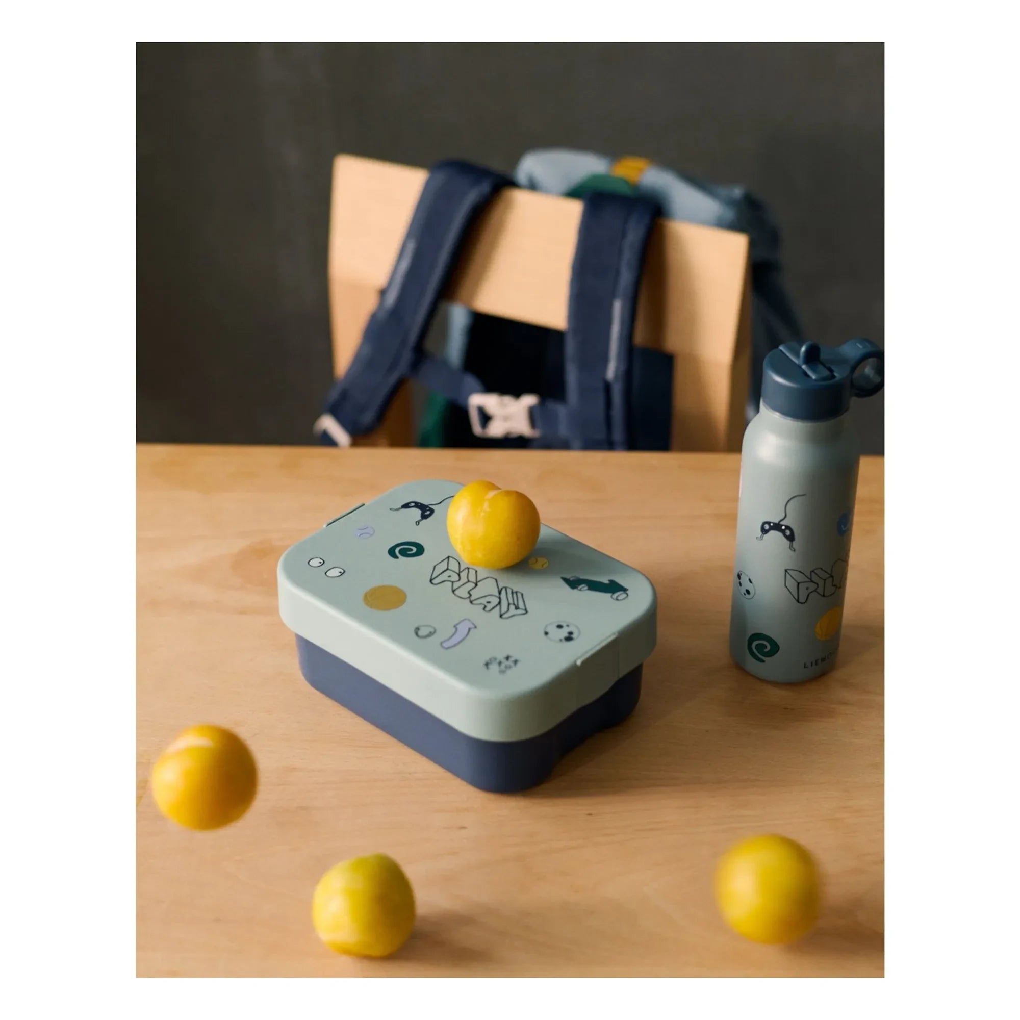 Liewood - Falk Su Şişesi - 350 ml | Play/Dusty Peppermint