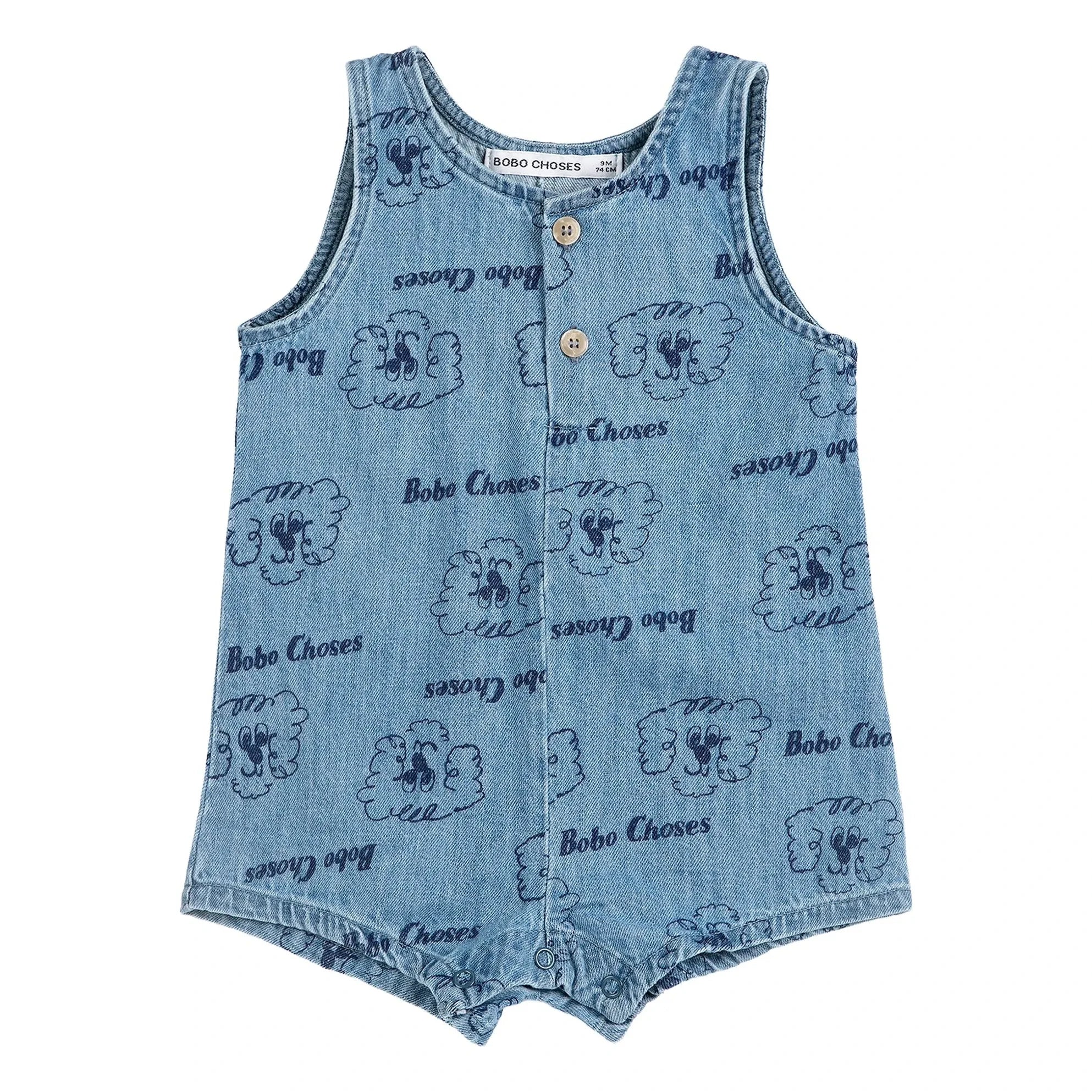 Bobo Choses - Bio-Baumwoll Strampler Dogs | Blau
