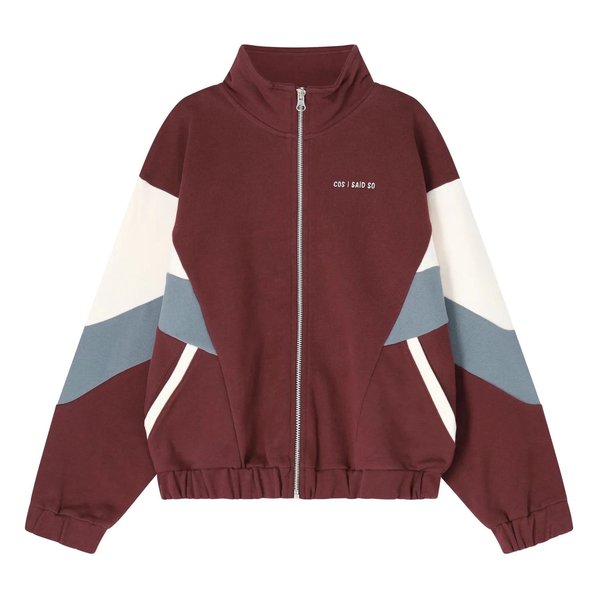 Cos I Said So - Farbblock Jacke aus Bio-Baumwolle | Bordeaux