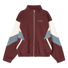 Cos I Said So - Farbblock Jacke aus Bio-Baumwolle | Bordeaux