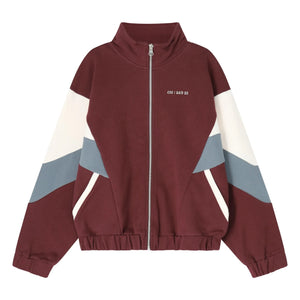 Cos I Said So - Farbblock Jacke aus Bio-Baumwolle | Bordeaux
