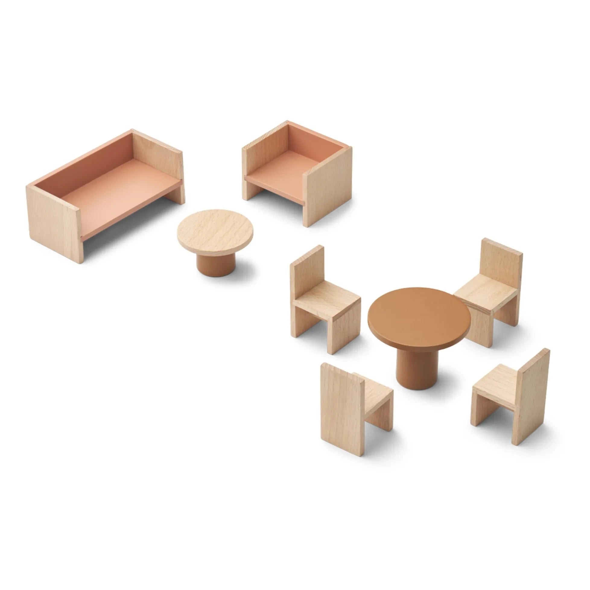 Liewood - Pembe Spielhaus Wohnzimmer Möbelset