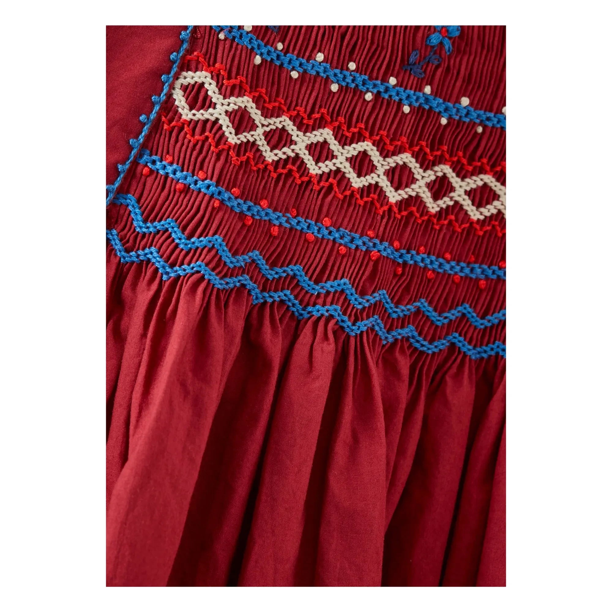 Caramel - Moringa gerafftes Kleid | Kirschrot