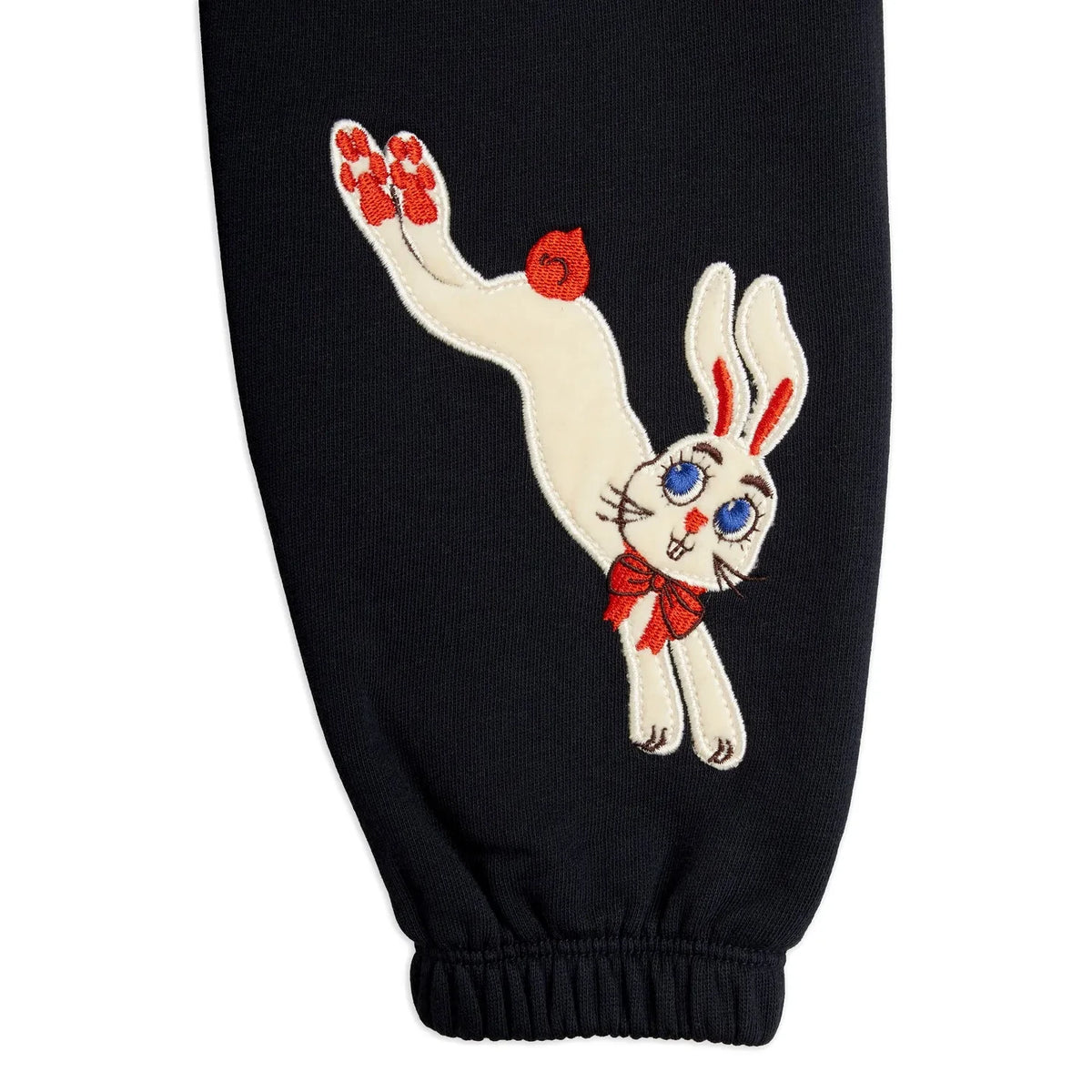 Mini Rodini - Organik Pamuklu Tavşan Jogger | Siyah