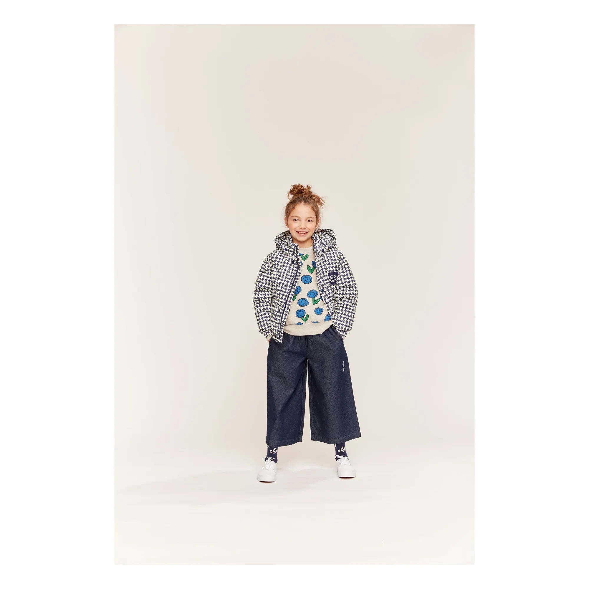 Wynken - Sweatshirt Dancing Dahlia | Grau meliert