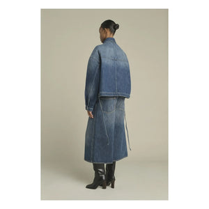 Soeur - Lys Denim Organik Pamuk Ceket | Yıkanmış mavi