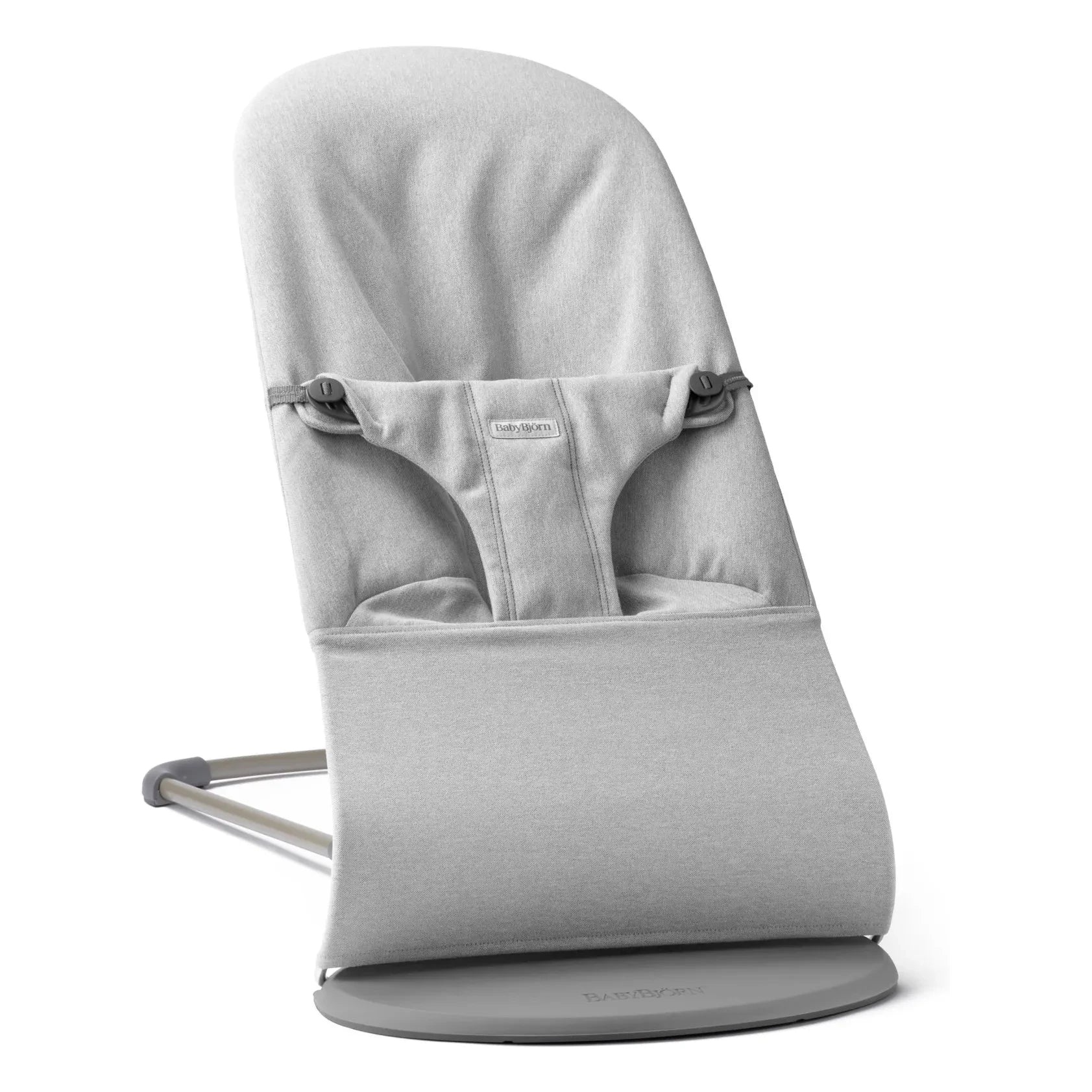 BabyBjörn – Bliss Gemusterte Gewebe-Jersey-Babywippe | Hellgrau