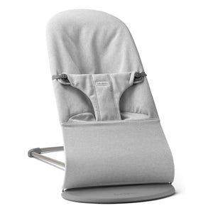 BabyBjörn – Bliss Gemusterte Gewebe-Jersey-Babywippe | Hellgrau