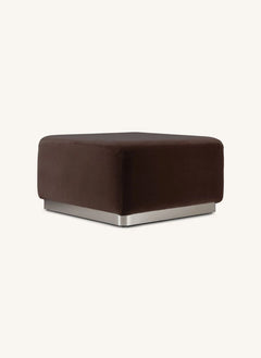 The Socialite Family - Weicher Samt Rotondo Pouf | Schokolade