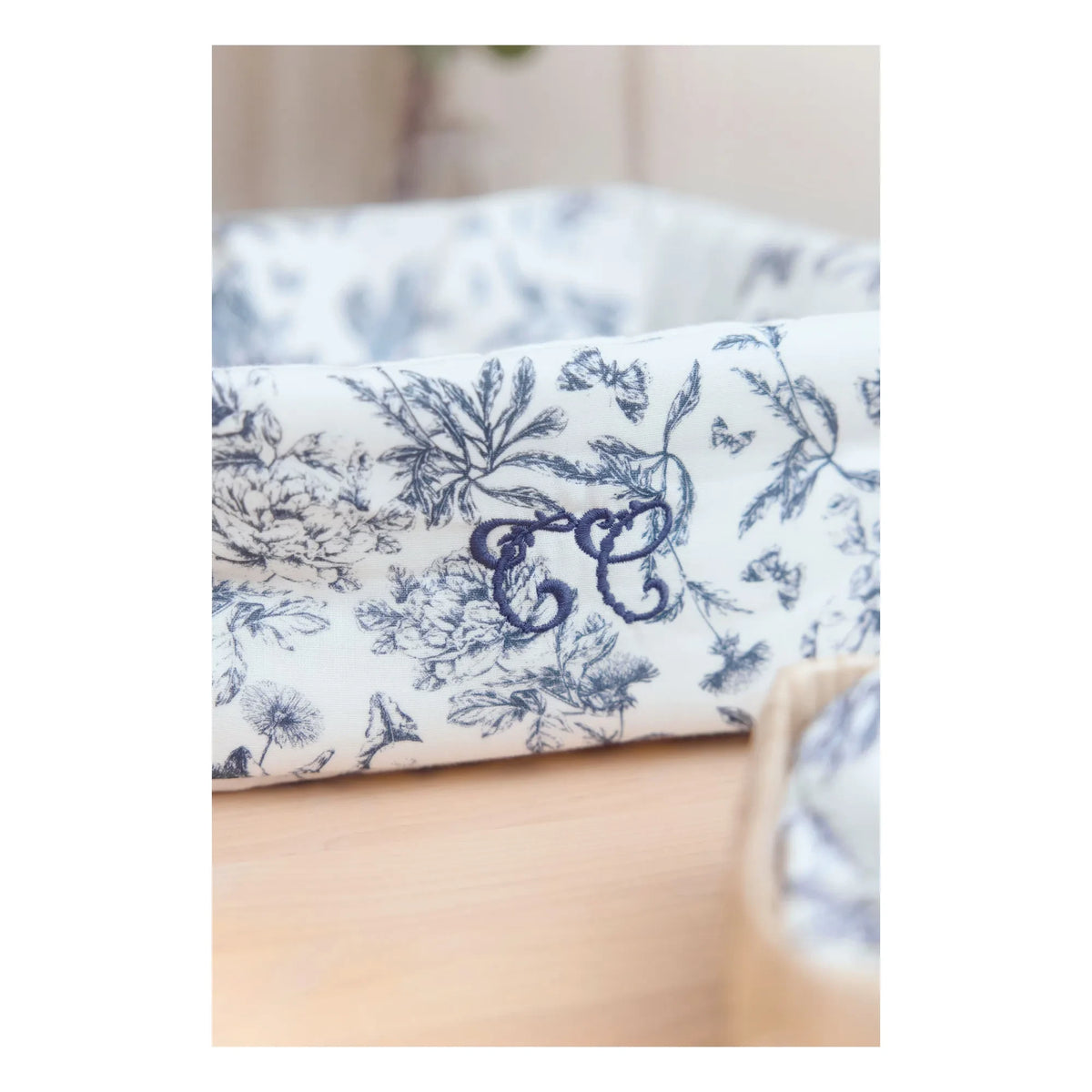 Tartine et Chocolat - Toile de Jouy Korb | Marineblau
