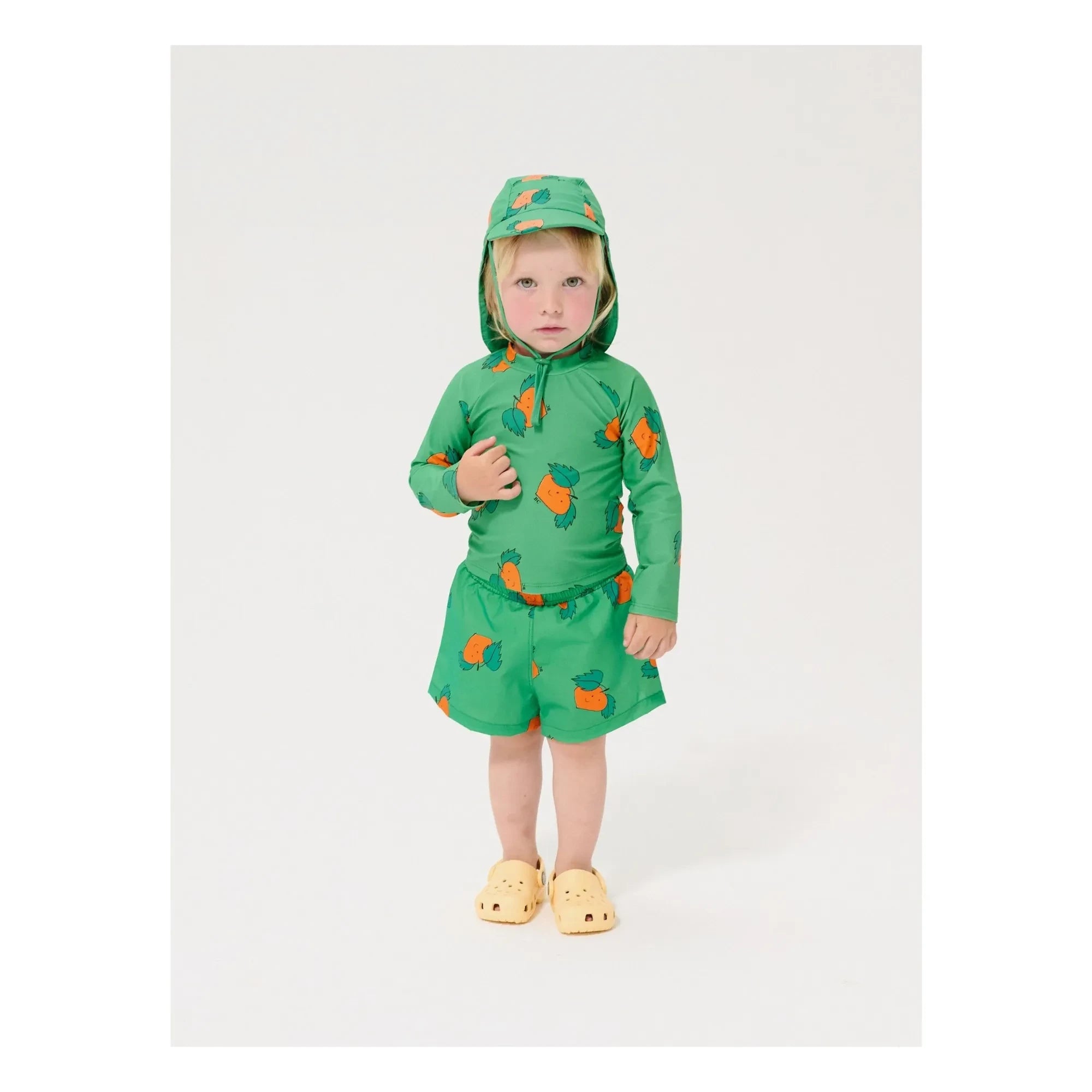 Bobo Choses - Orange Baby-Badehaube | Grün